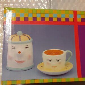 Coffee Pot and Cup Salt and Pepper Shakers
